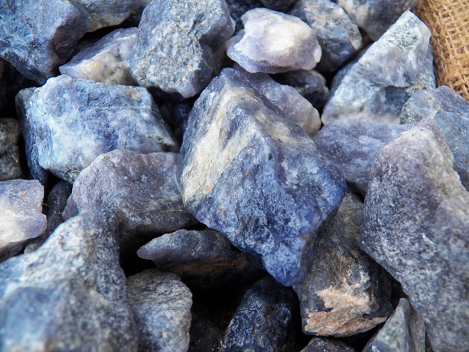 2000 Carat Lots of Iolite Rough – Plus a FREE Faceted Gemstone