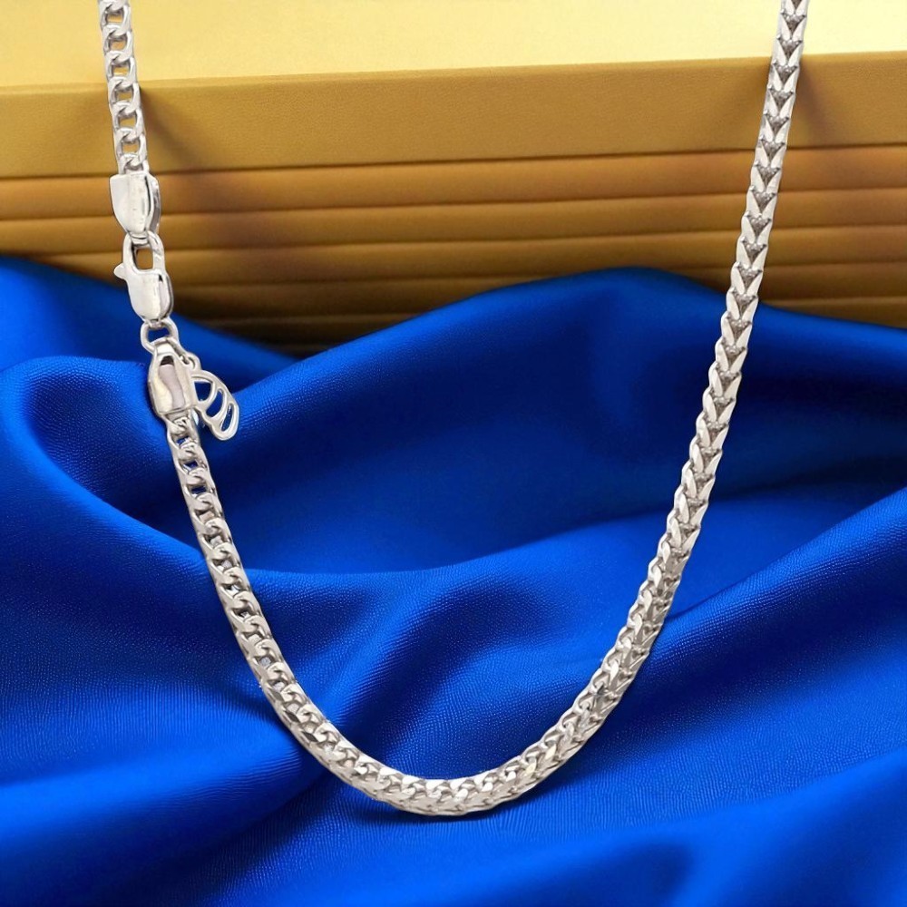 Platinum Designer Chain Length 20 Inches Width 2.4 MM Necklace PT950
