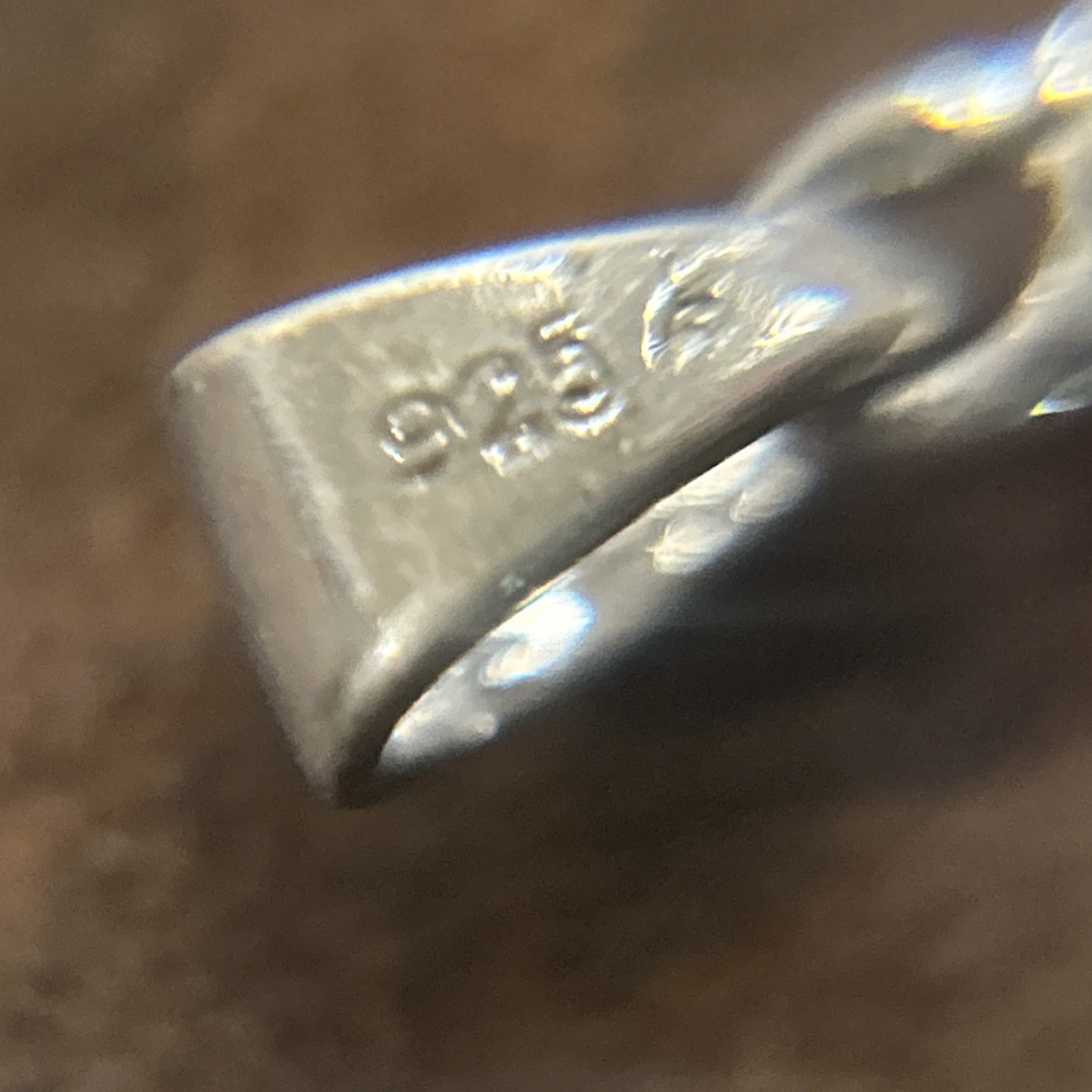Sterling Silver Cross Pendant White Stones 3.17 Grams