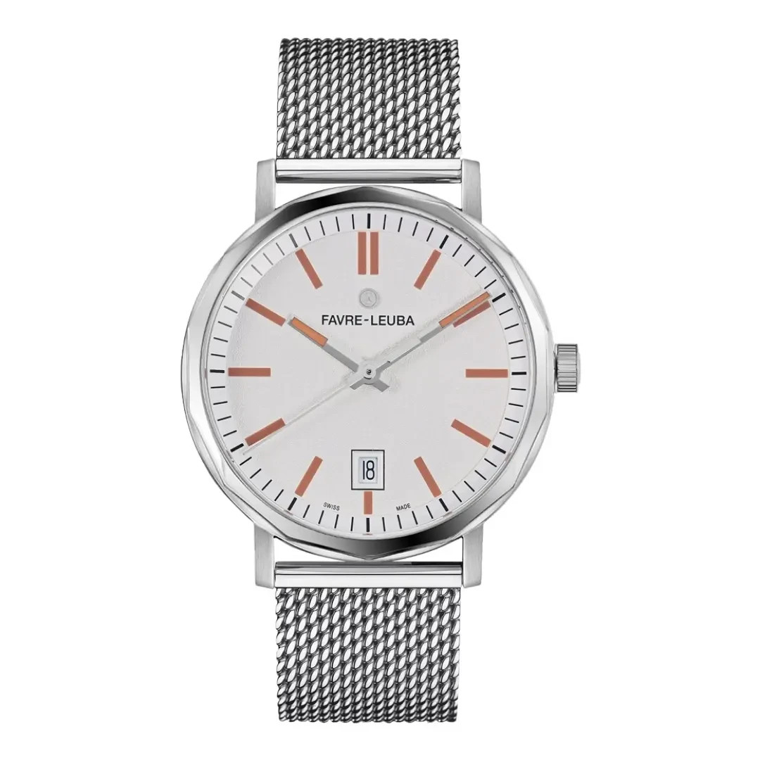 Favre-Leuba Sandow Steel Date 40mm men watch