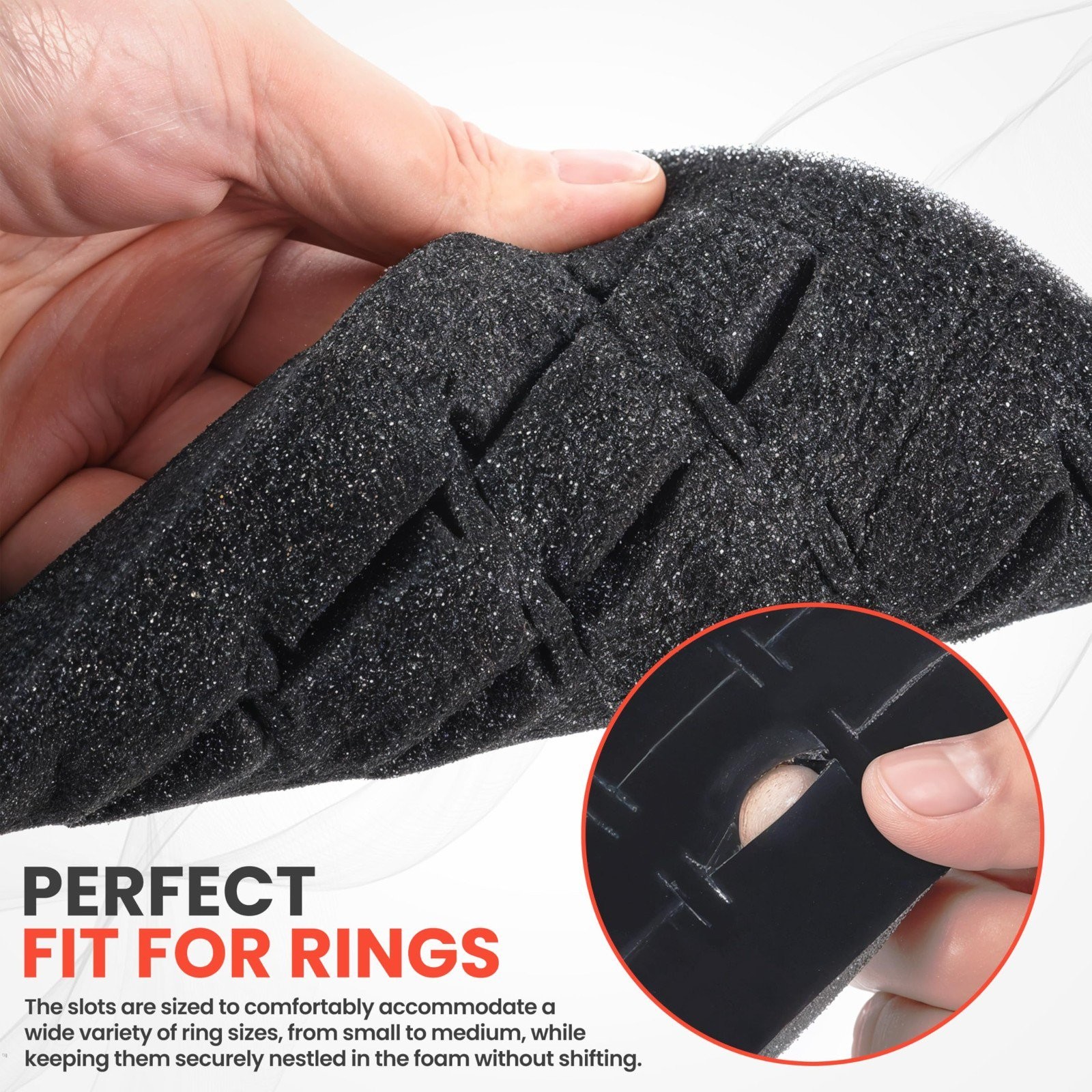 Novel Box 144 Ring Earring Jewelry Tray Foam Black Velour Liner Insert – 2 Pack
