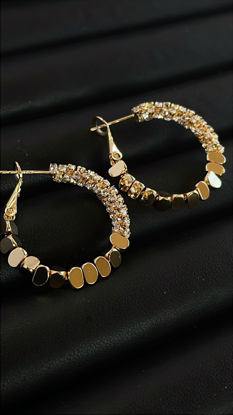 Women HOOPS Gold Color Earrings Daily Wear Or Party Wear