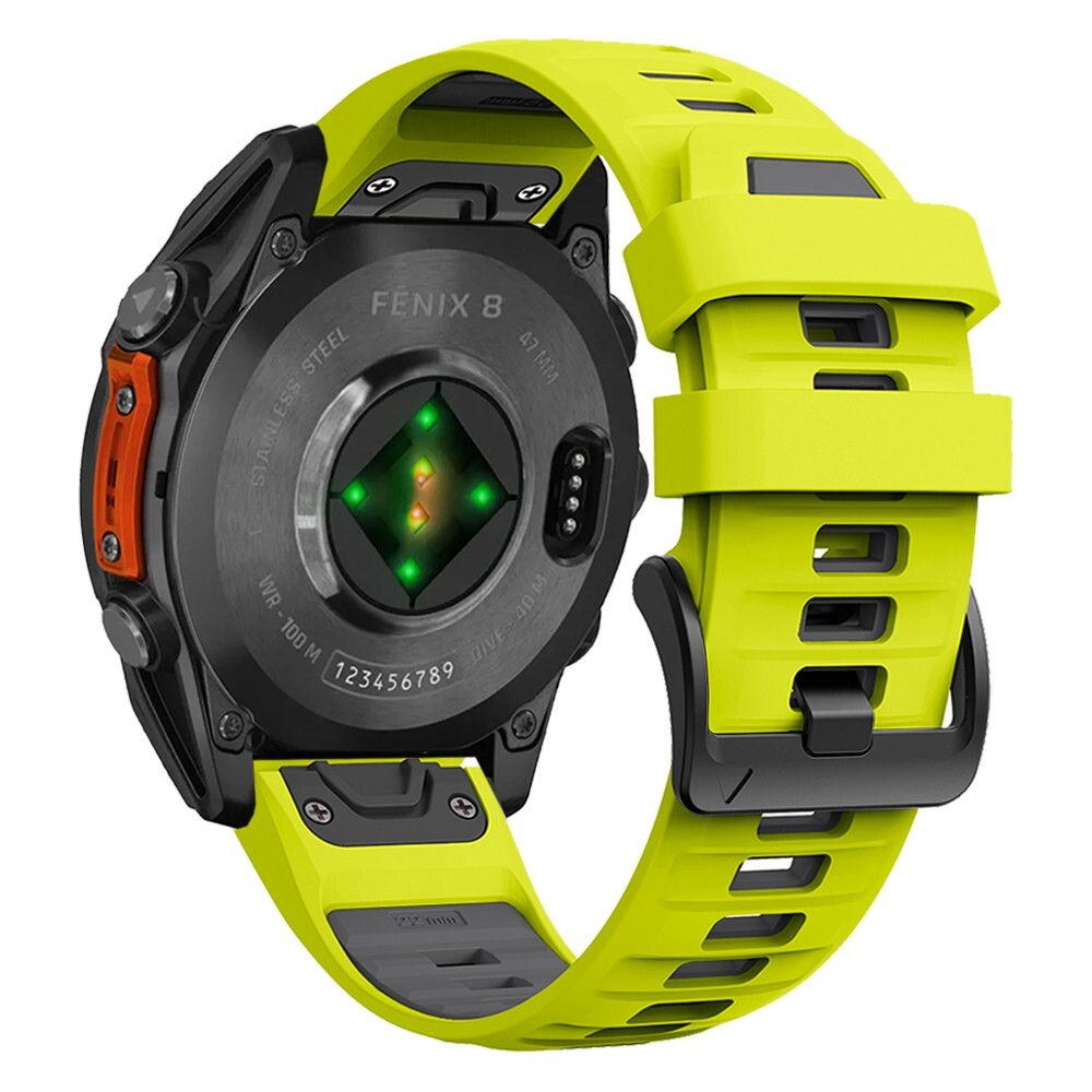Garmin Fenix 8 51mm Silicone Band Forerunner 265 Epix 2 Instinct 2 26/22mm Band