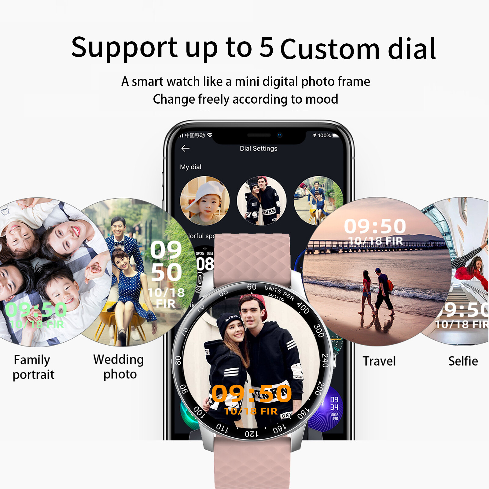 Bluetooth Smart Watch Fitness Tracker Pedometer Sleep Monitor Men‘s Watches-*