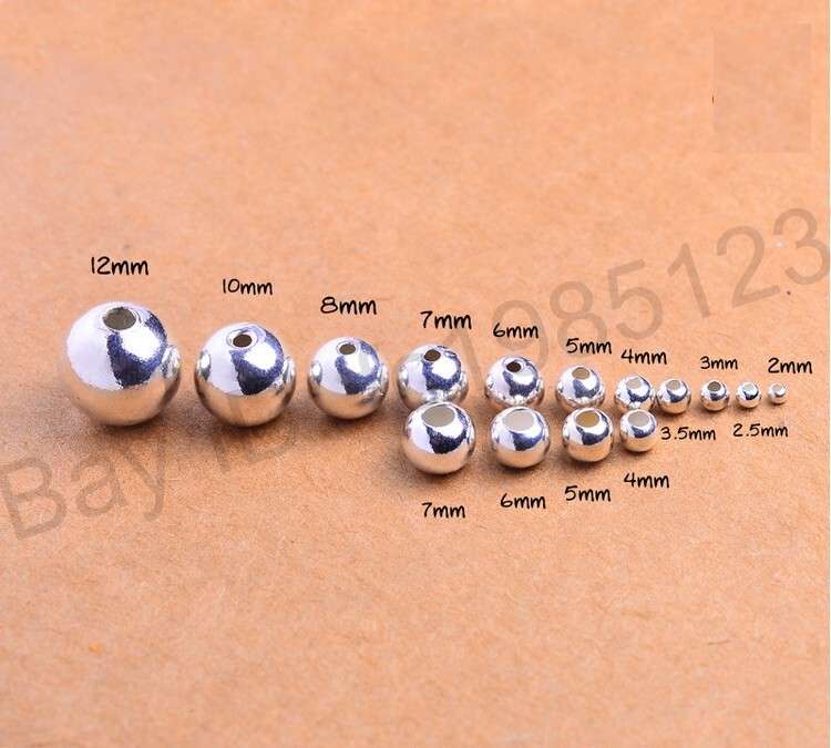 Wholesale 3MM 4MM 5MM 6MM 8MM Tibetan Silver Round Spacer Beads For Jewellry