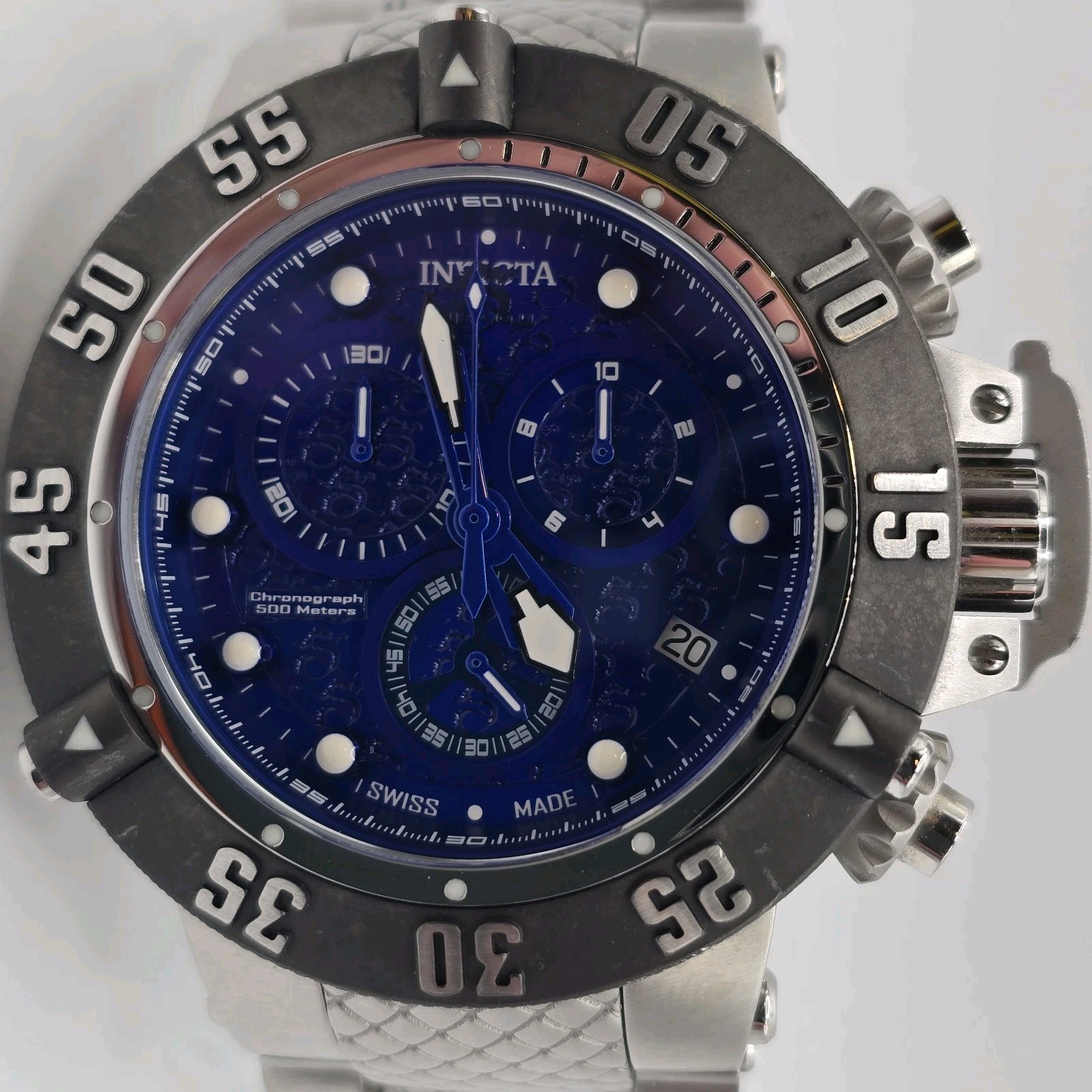 Invicta Subaqua Noma III Swiss Made Men’s Chronograph Watch 20156 Blue Dial