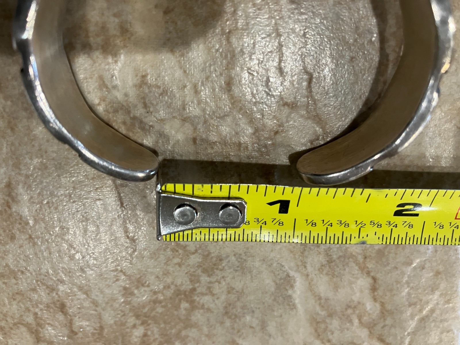 Small/Women’s Silver Cuff Bracelet Native American/Hopi 50 Grams NICE CONDITION