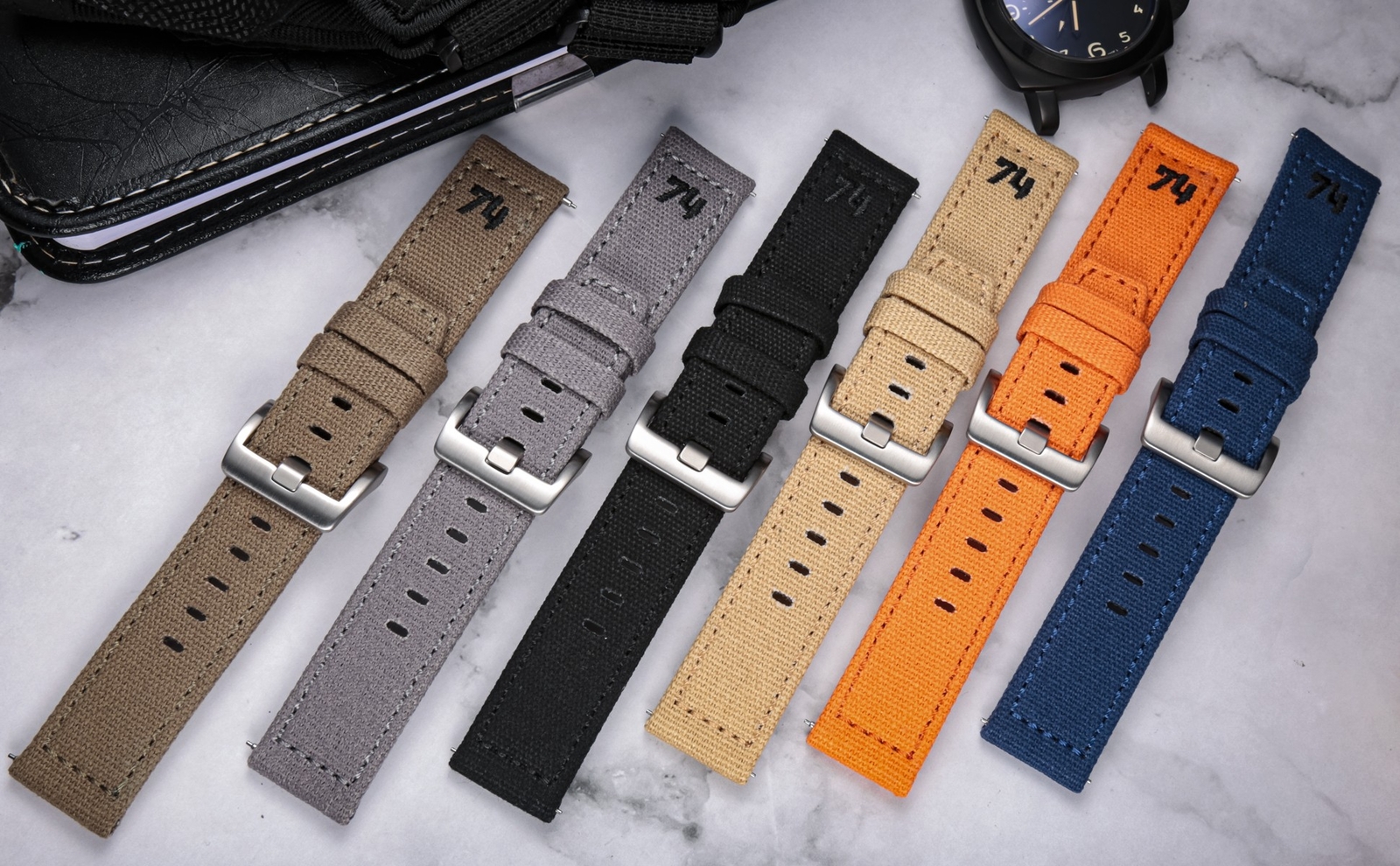Quick Release Canvas Watch Band 18 20 22MM Military Fabric Watch Strap Men Women