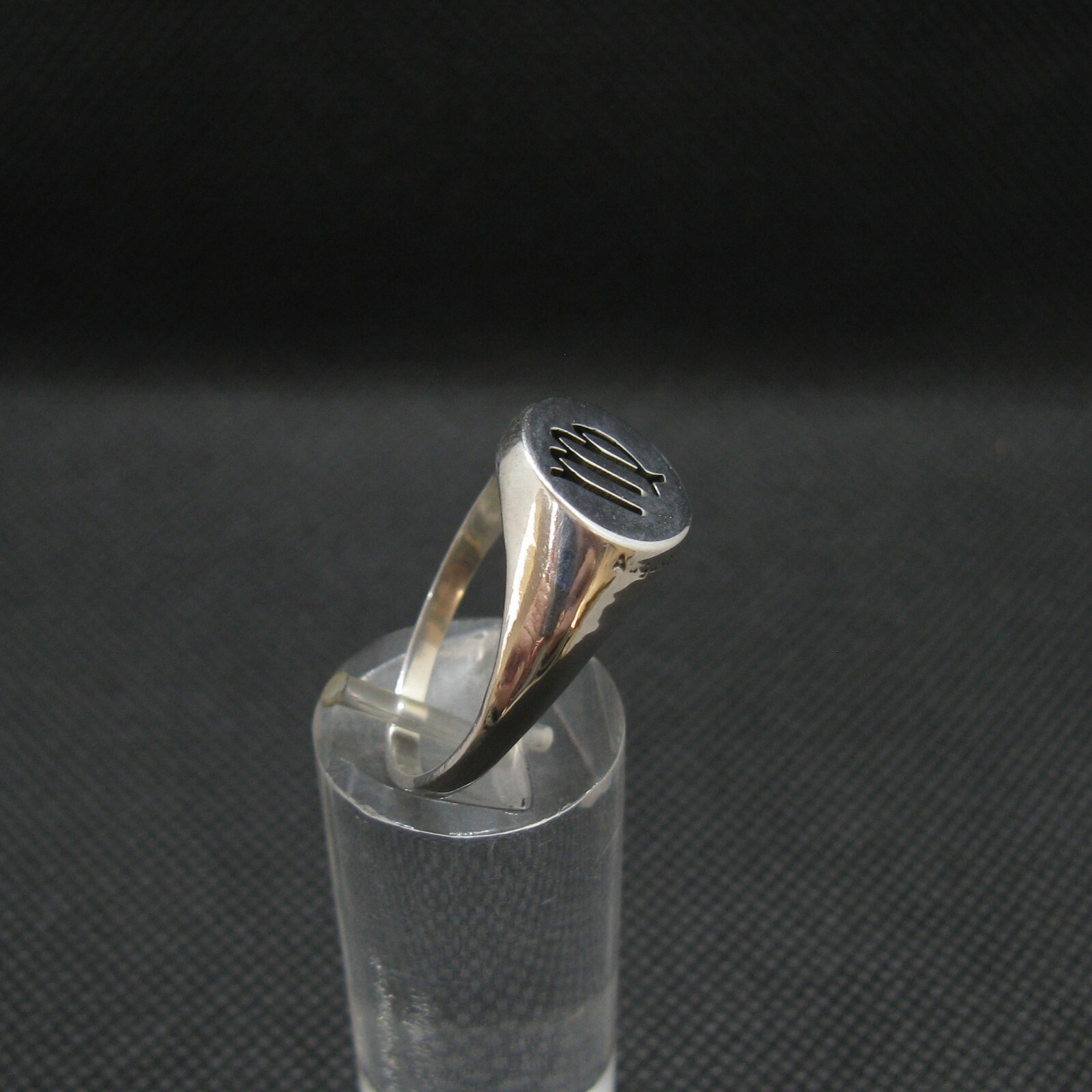 Sterling Silver Mens Ring Solid Stamped 925 Zodiac Sign Virgin R002130