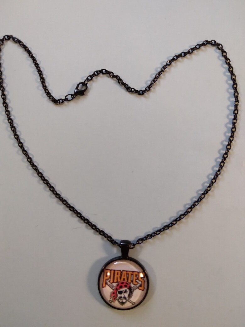 Pirates pendant on 19 1/2 inch BlackNecklace 249092