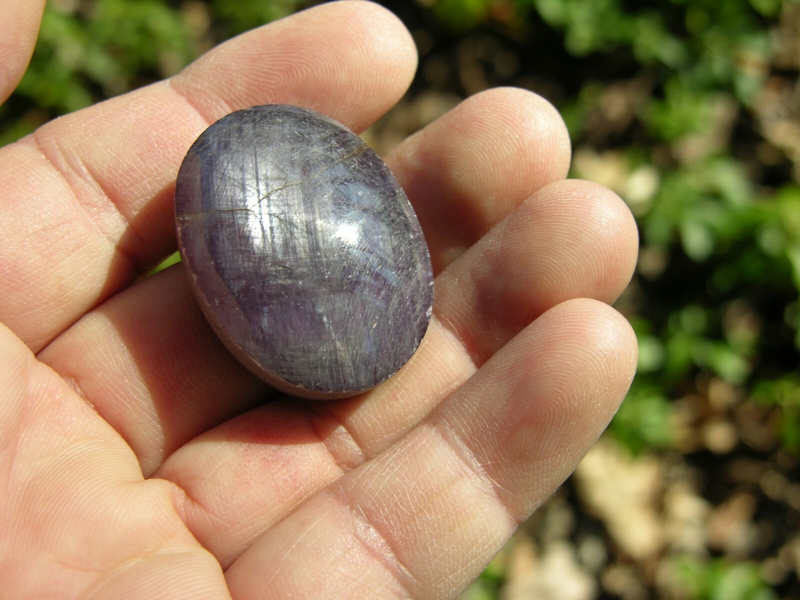 176.00ct India 100% Natural Star Ruby Sapphire Cabochon Gemstone 35.20g 34.00mm