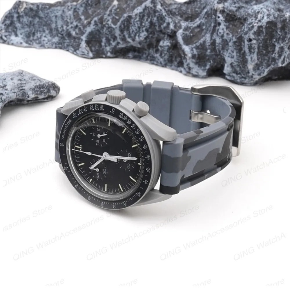20mm 22mm 24mm 26mm Rubber Strap Silicone WatchBand for Omega Casio Panerai