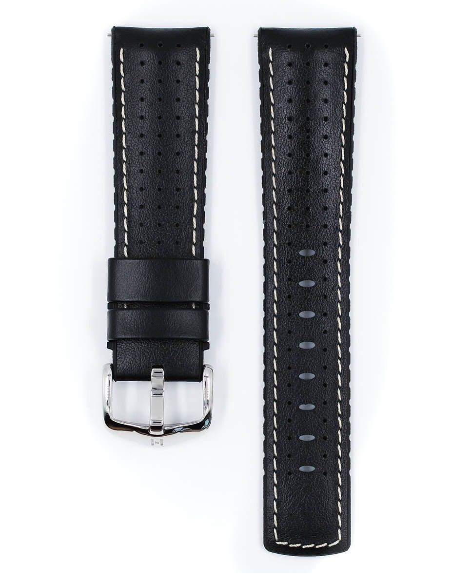 Watch strap deer tiger calfskin rubber 18 mm, 20, 21 mm, 22 mm, 24 mm DE