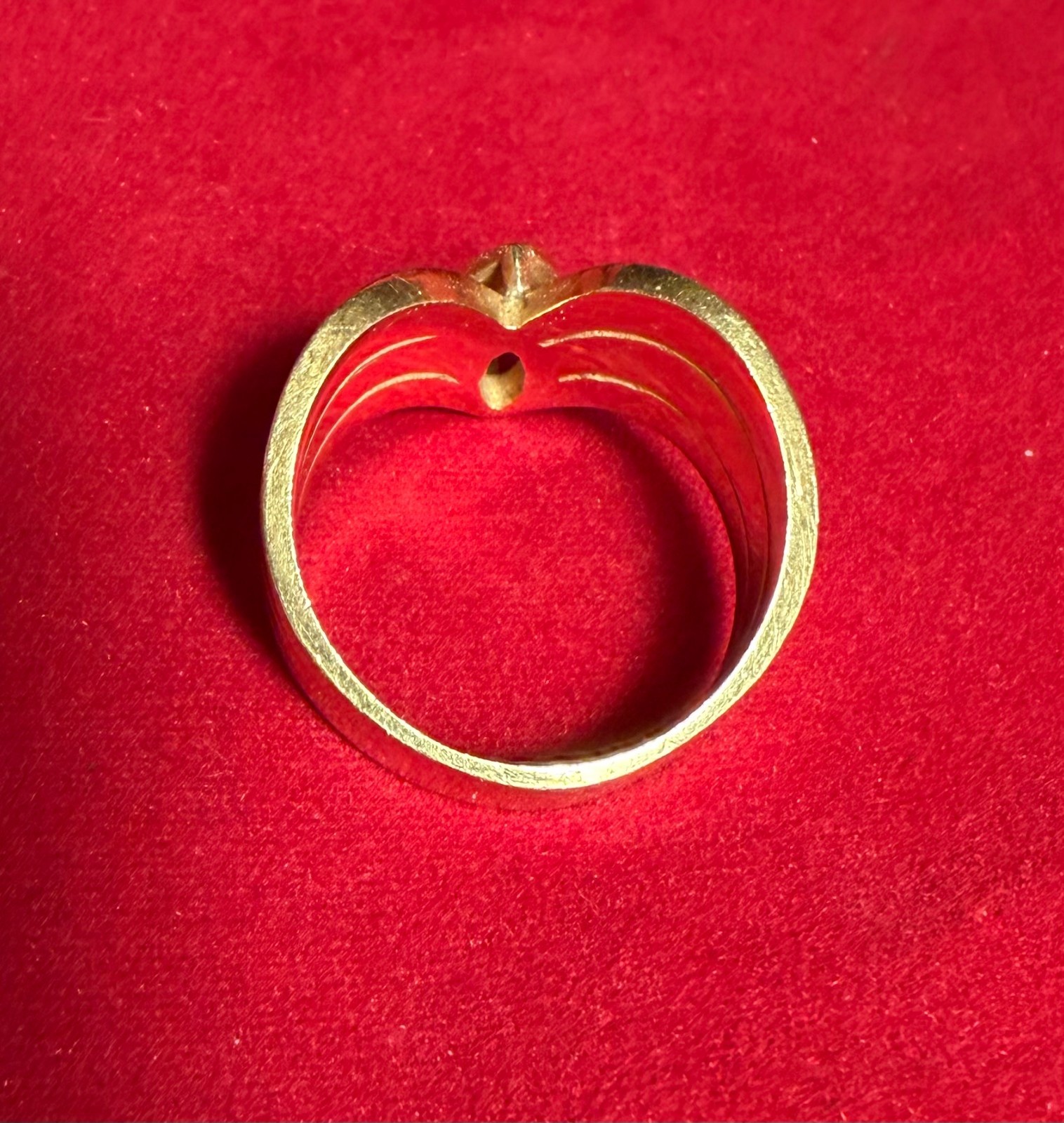 14K Gold 8.8 Grams Woman’s Ring W/Raised Mounting for Center Stone Custom Made