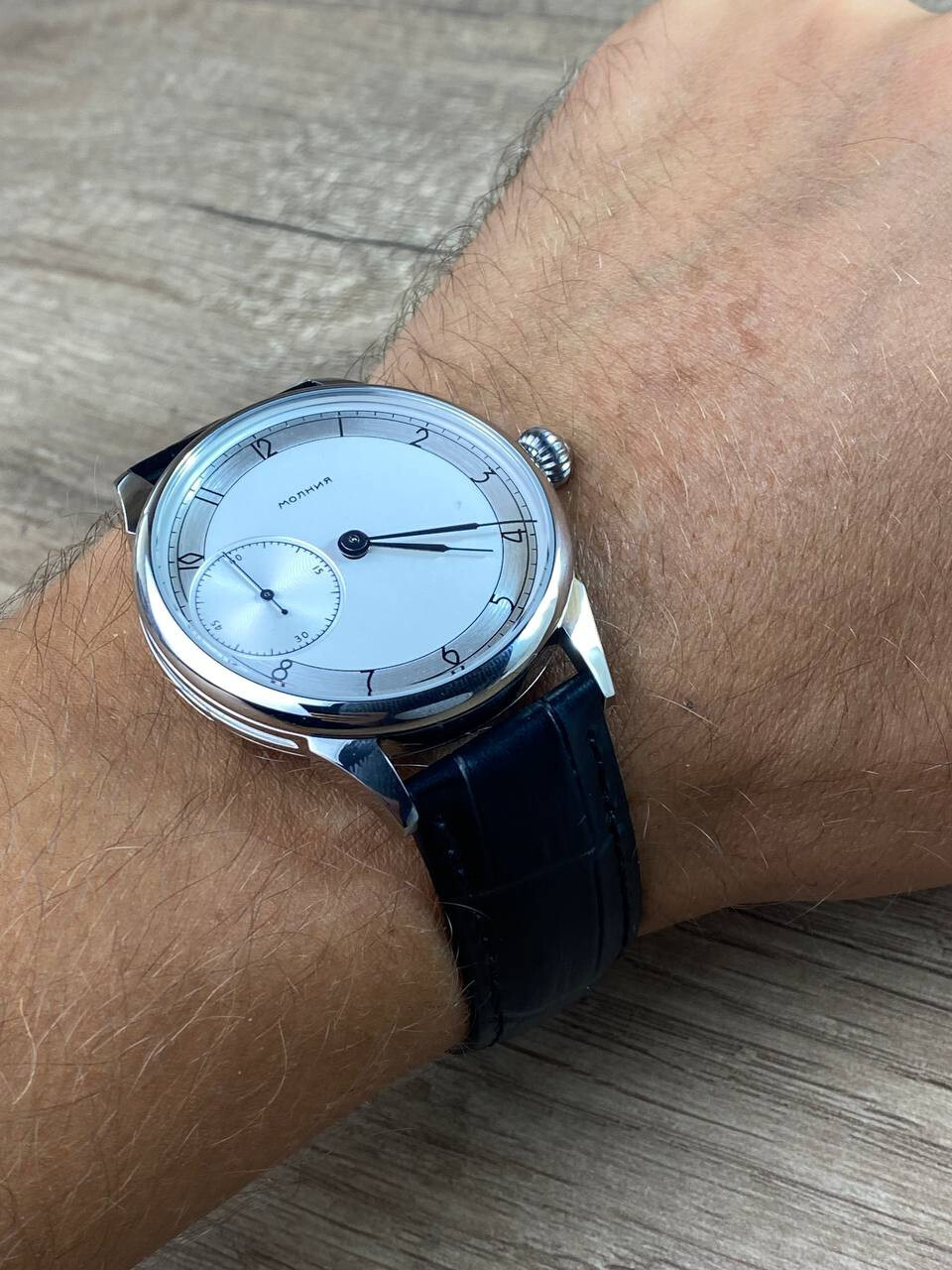 MARRIAGE Vintage WristWatch 3602 18J Classic Converted Pocket Watch USSR