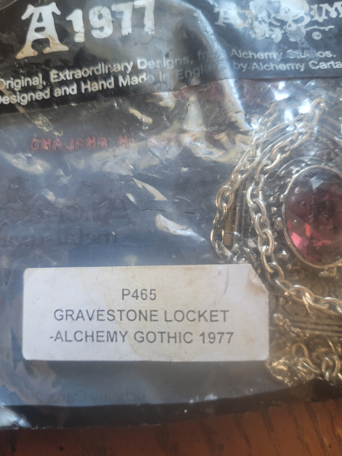 P465-Alchemy of England Original – Gravestone Locket VERY RARE