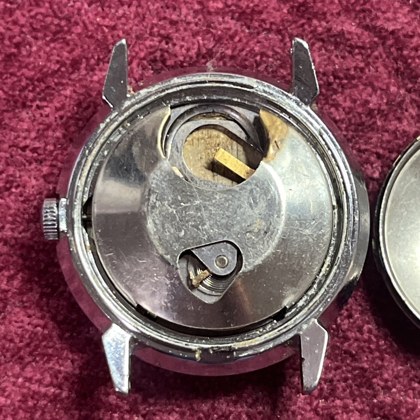 Vintage Timex 37mm Electric Dynabeat Watch Silver Tone Nice Patina