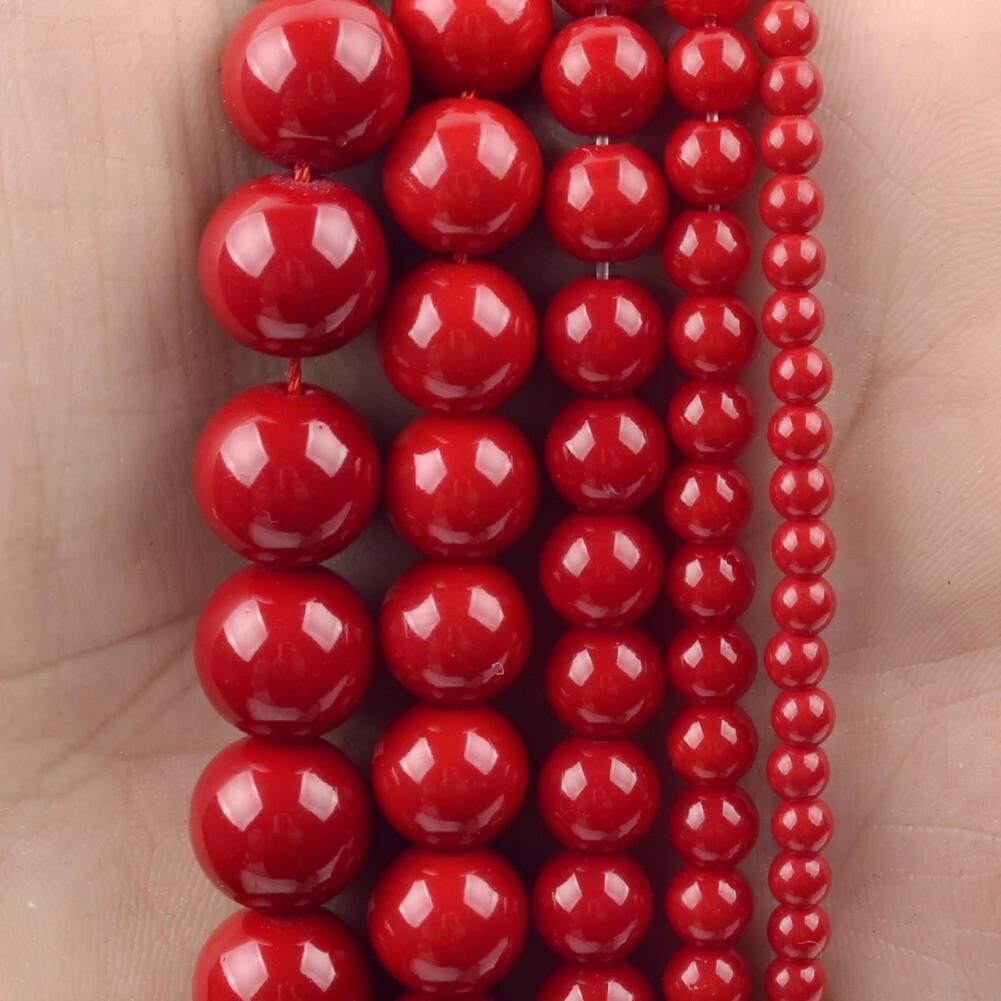 Natural Gemstone Round Spacer Loose Beads 4mm -10mm Jewelry Making DIY
