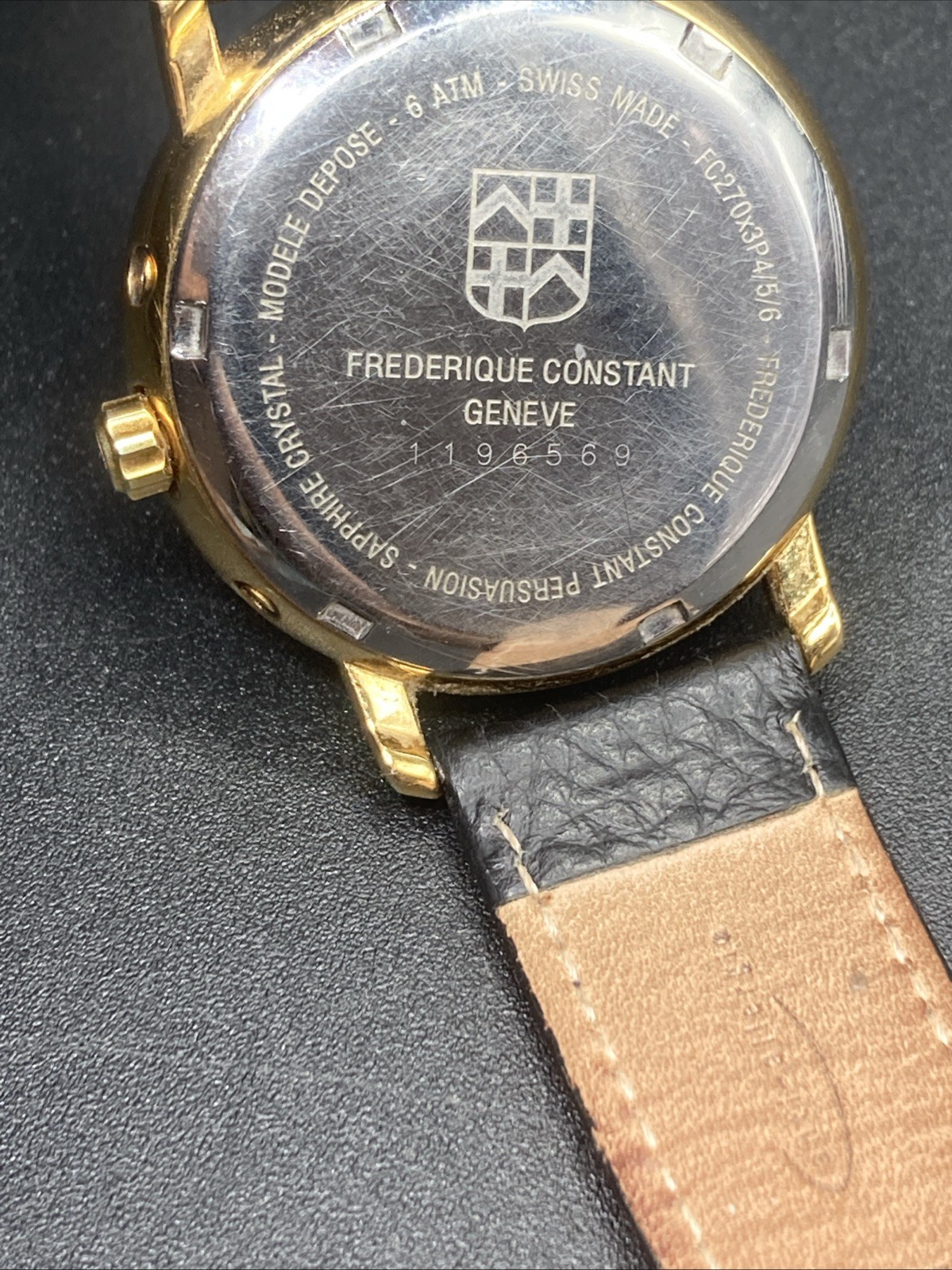 Frederique Constant FC270X3P4/5/6 Moon Phase 38mm Quartz Men’s Watch – For Parts