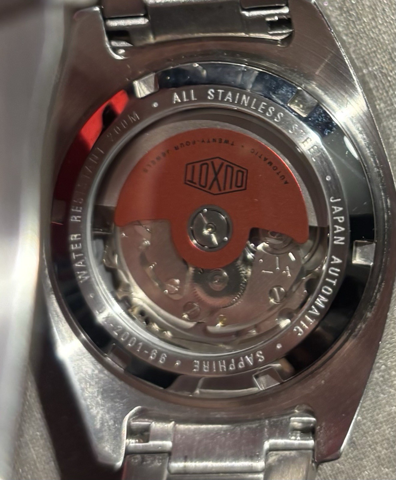 Duxot Maris DX-2001-66 Automatic Dive Watch Deep Red NH35 Sapphire Crystal NEW