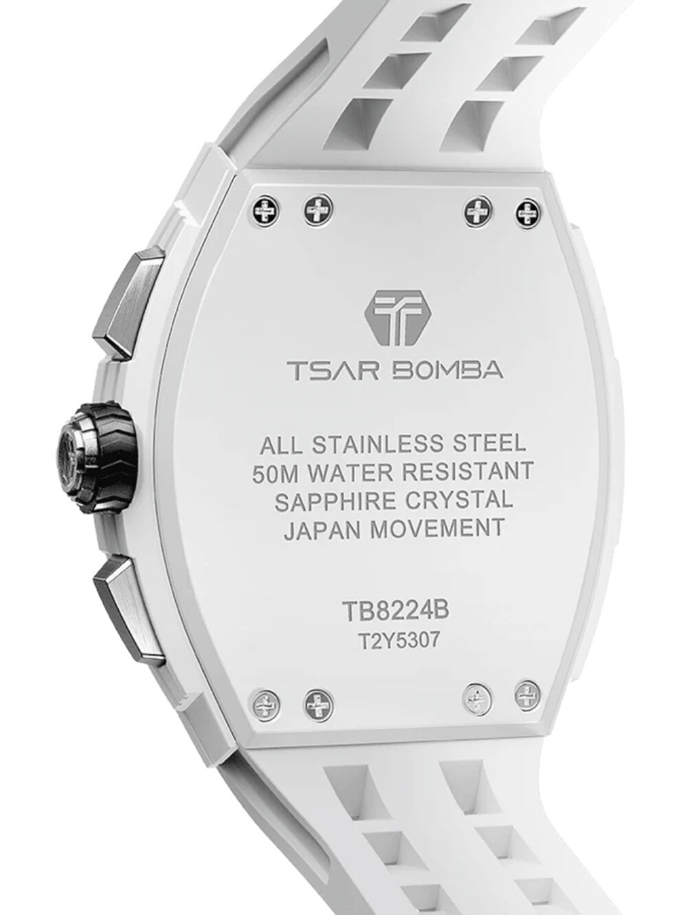 Tsar Bomba TB8224B-01 Mens Watch Elemental Bioceramic Chronograph 45mm 5ATM