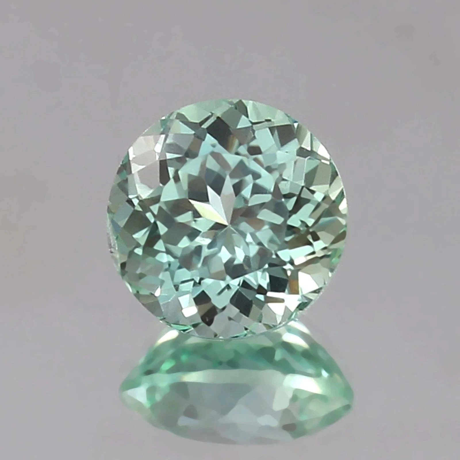 8 MM AAA+ Natural Ceylon Green Sapphire Round Cut Loose MR Gemstone T02 Gift+