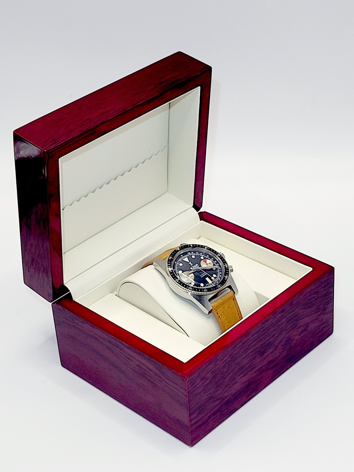 Le Jour Triton 2-Reg Chronograph Original Dial Landeron 248 Vintage 1960s N.MINT