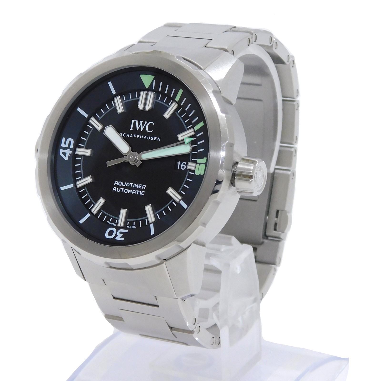 IWC SCHAFFHAUSEN Aquatimer IW329001 S.Steel Automatic Wrist Watch #1494B