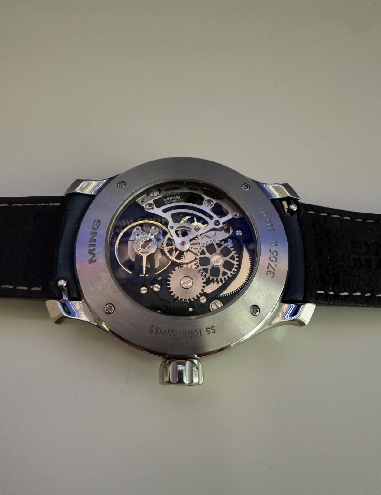 MING 37.05 Series 2 Moonphase 2025 Stainless Steel Box & Papers Full Set- Used