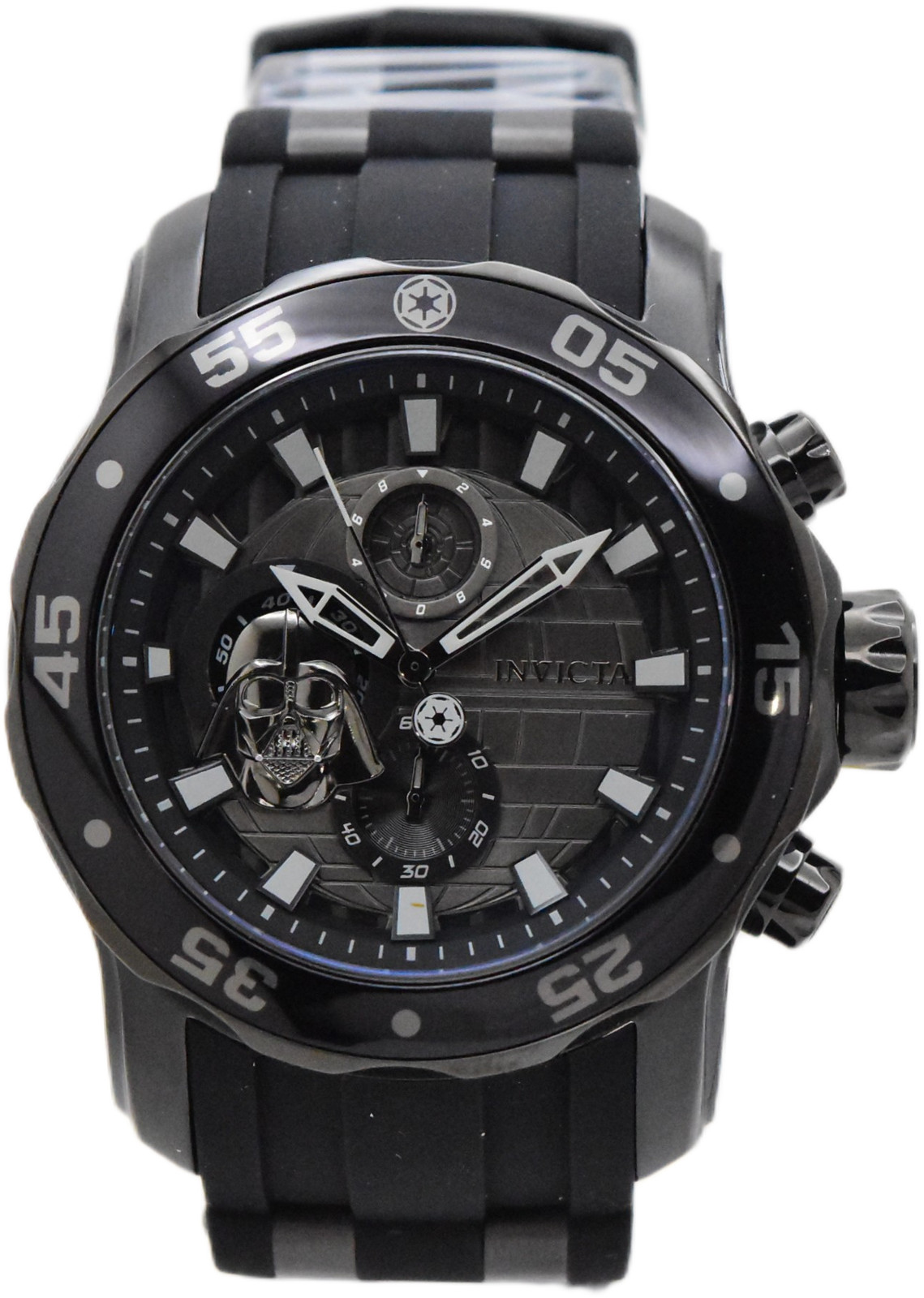 Invicta Star Wars Darth Vader Mens 48mm Limited Edition Black Chrono Watch 32526