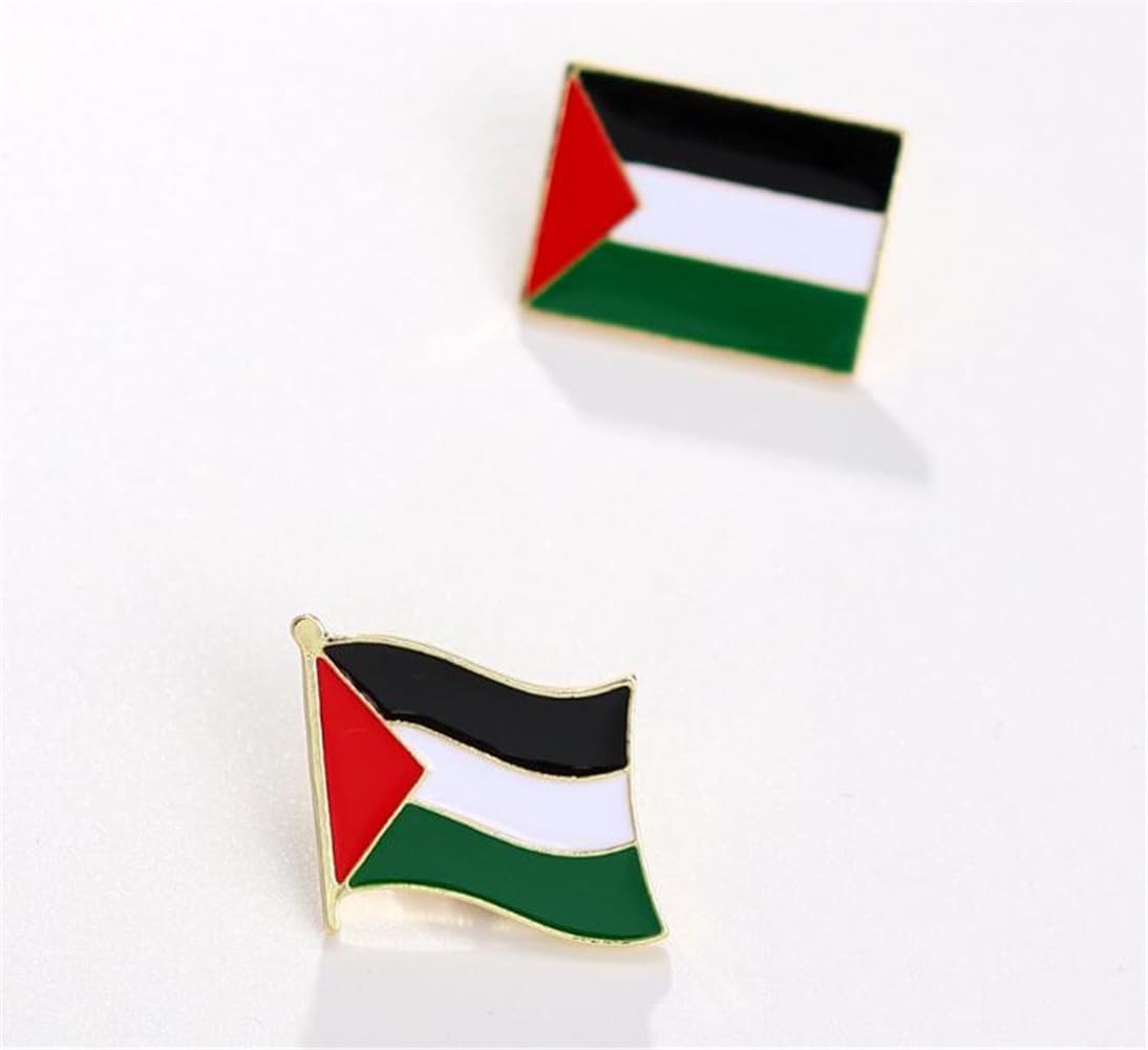 7 Pieces Palestine Flag Lapel Pin Set Palestinian Flag Pins Support Palestine Ba