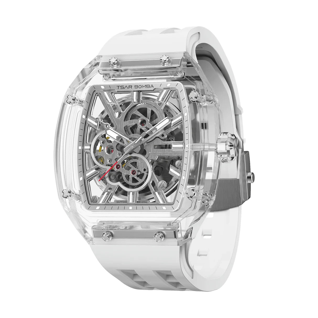 Tsar Bomba Light Matter Automatic White Men’s Watch – TB8223(1+1)-01