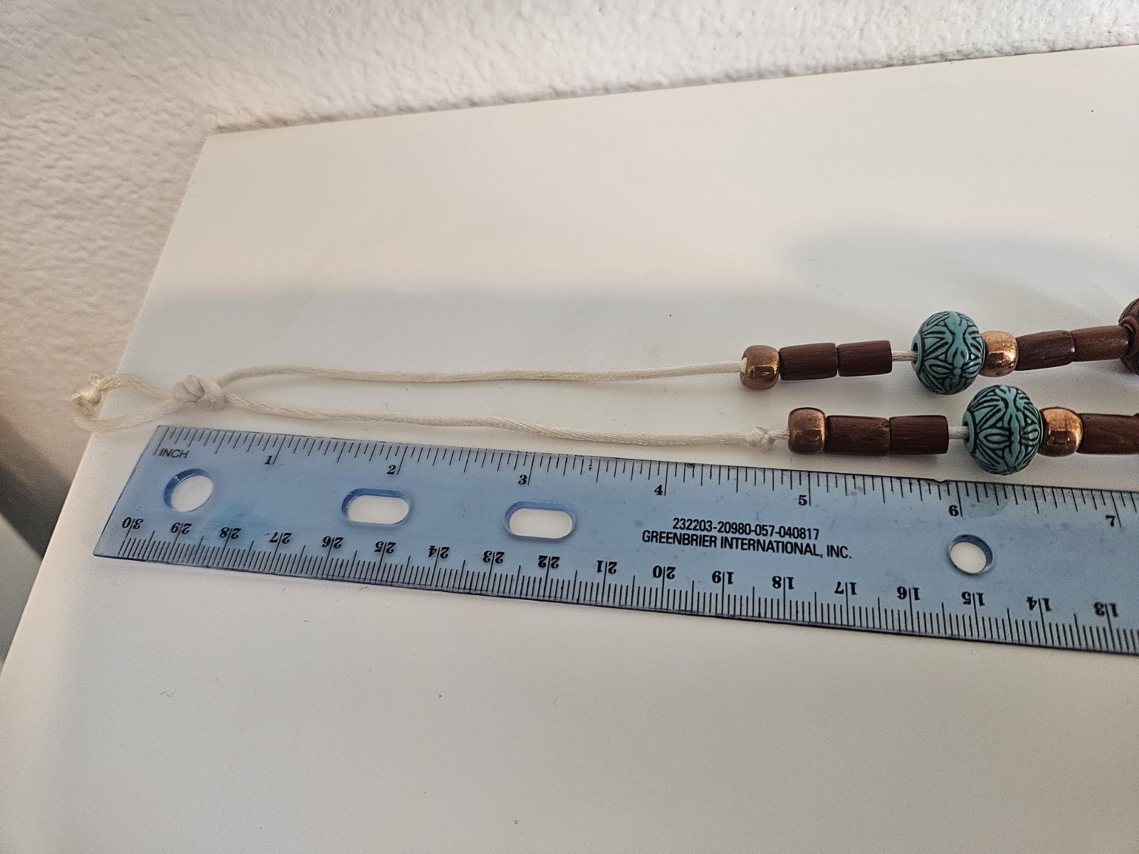 Turquoise Necklacewith brown/orange