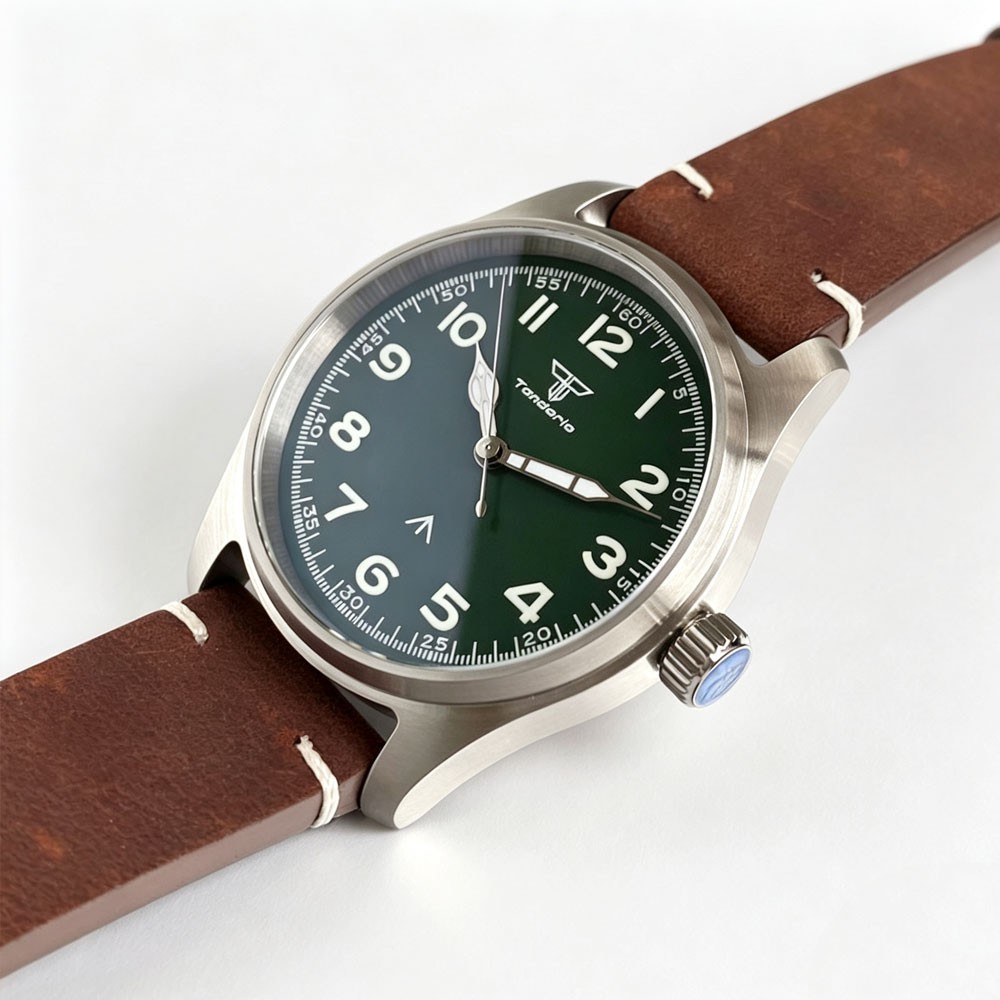 Tandorio 39mm Arabic Luminous 20ATM Sapphire Automatic Japan NH35A Men Watch
