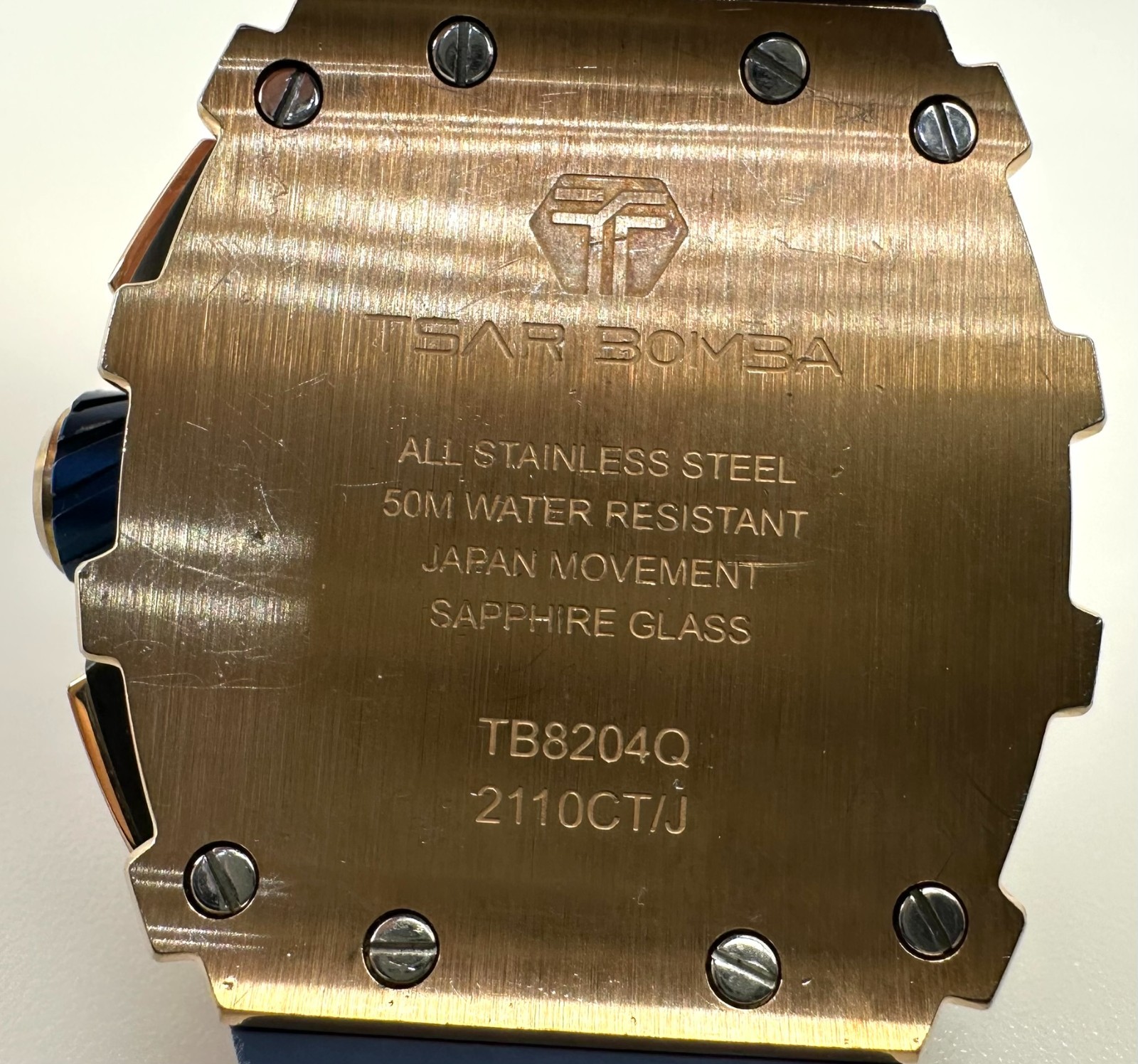TSAR BOMBA TB8204Q Men’s Watch Blue Band #178