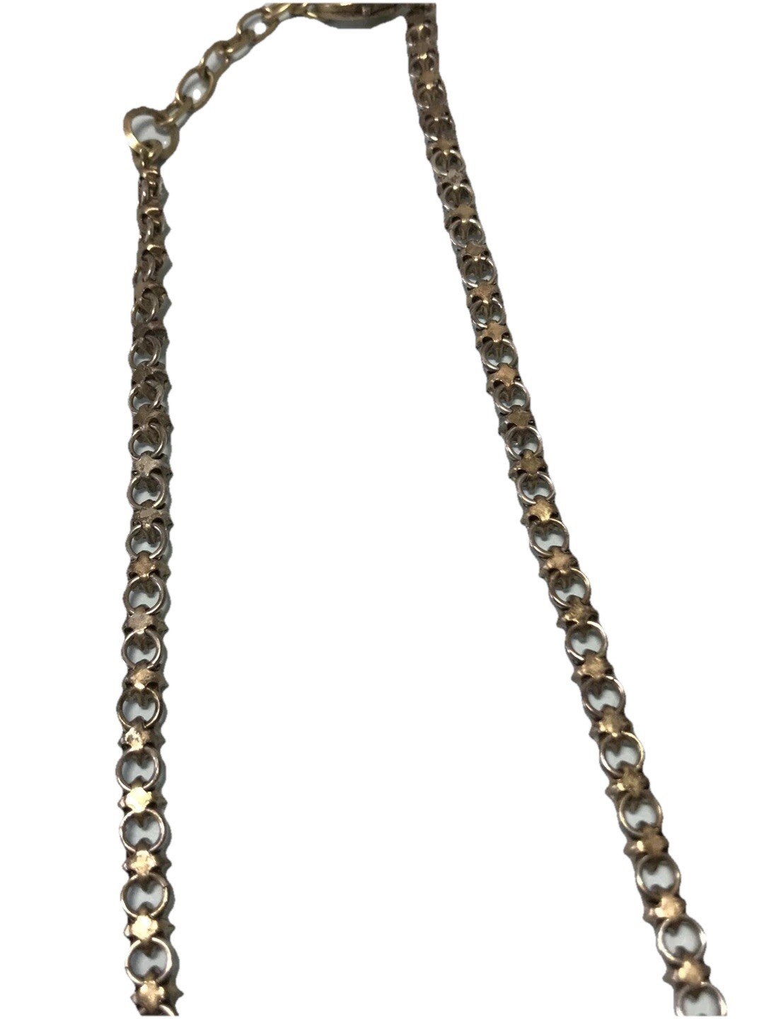 Chloe & Isabel Statement necklace, brass tone, pale blue and peach stones