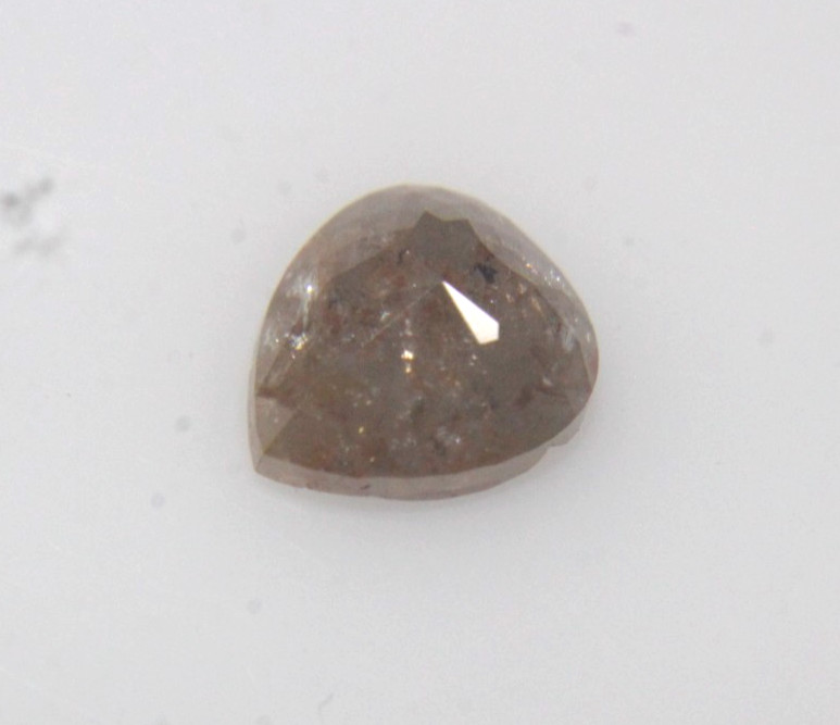 1.23Ct Natural Real Pear Shape Brown Red Color Rose Cut Diamond 7.21×6.22×3.44MM
