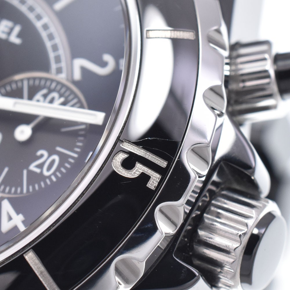 CHANEL J12 H0940 Ceramic chronograph black Dial Automatic Men’s Watch N#148639