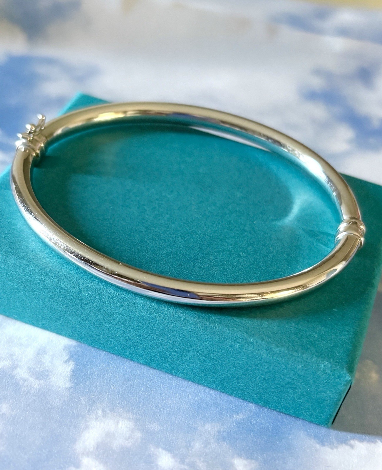 Vintage MILOR Sterling Silver Hinge 925 Bangle Bracelet 8” w- Safety Latch 11g