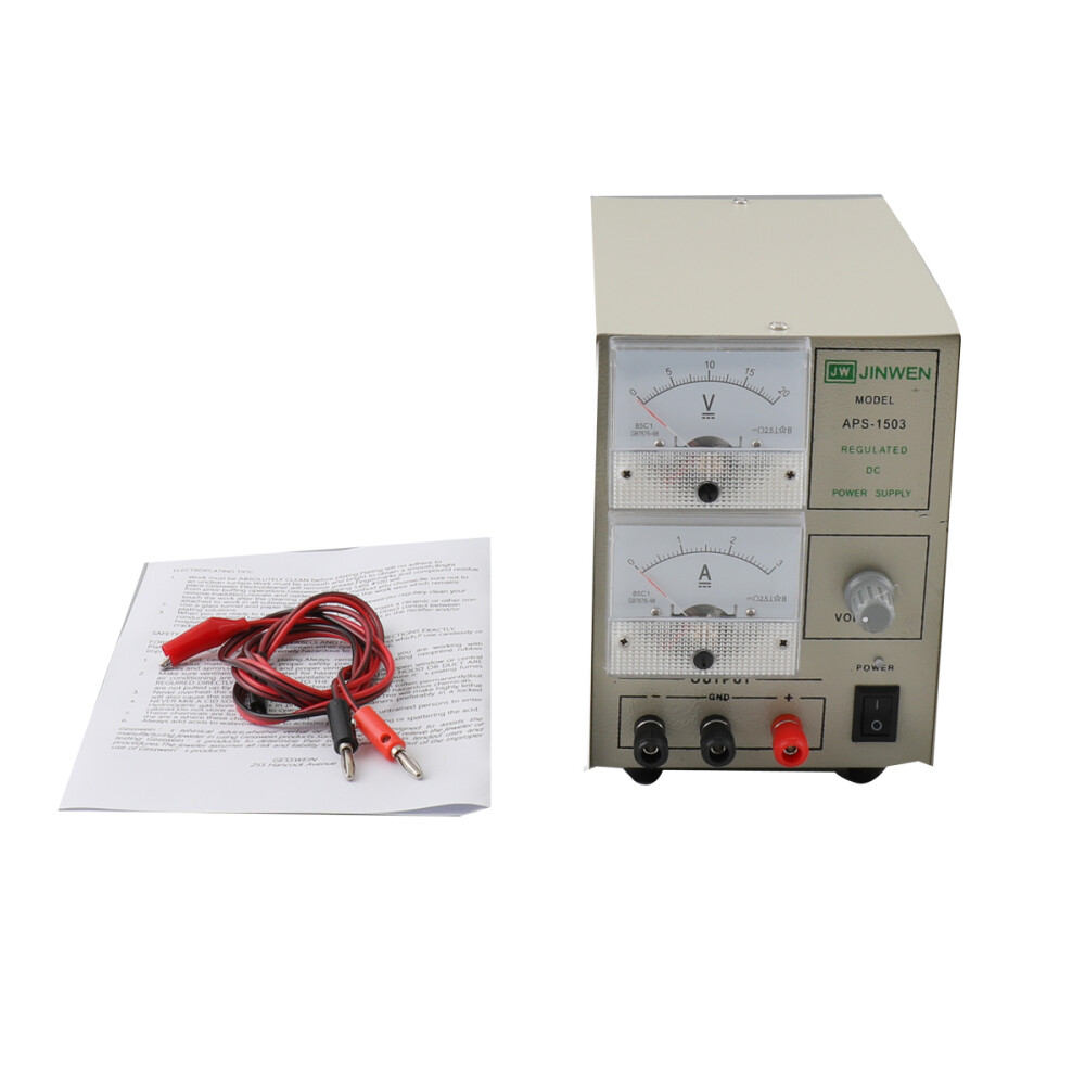 Gold Platinum Silver Plating Machine Jewelry Electroplating Rectifier Kit 110V