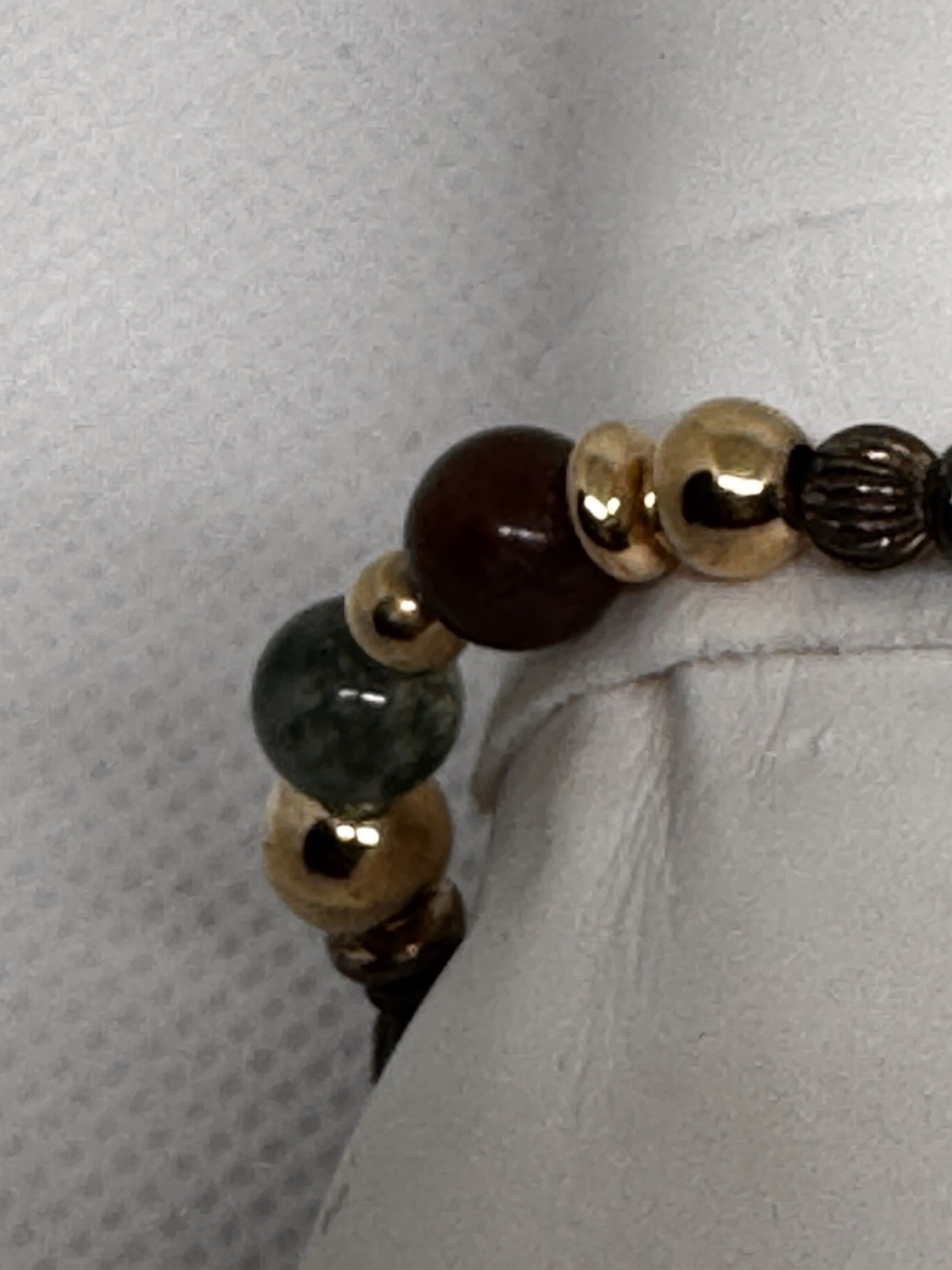 Vintage Sterling Silver NANA Bracelet 8.5” 22.4g Natural Jade Beads Toggle