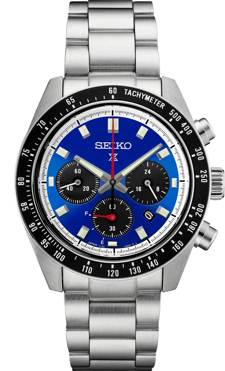 Seiko SSC931 Speedtimer Solar Chronograph U.S. Special Edition Watch Blue Dial