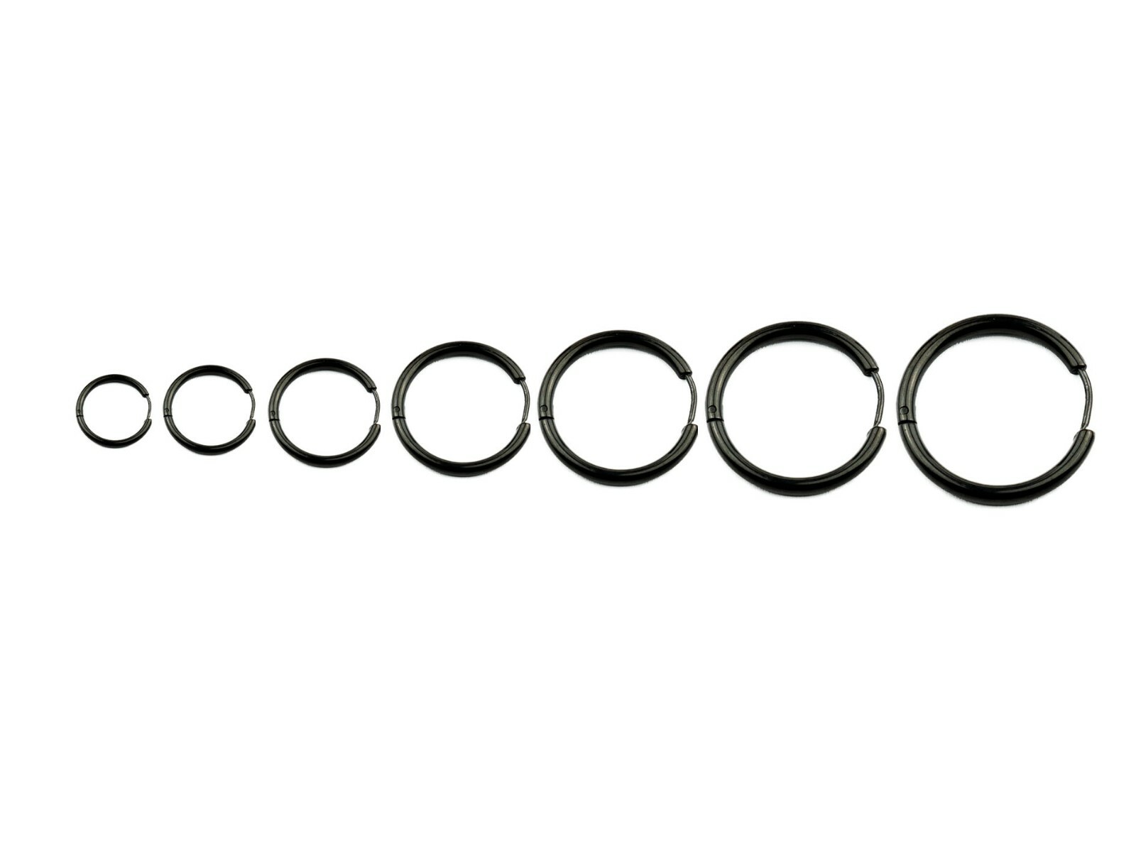 Vintage Stainless Steel Hoop Earrings Cartilage Lip Piercing Nose Hoop 18G