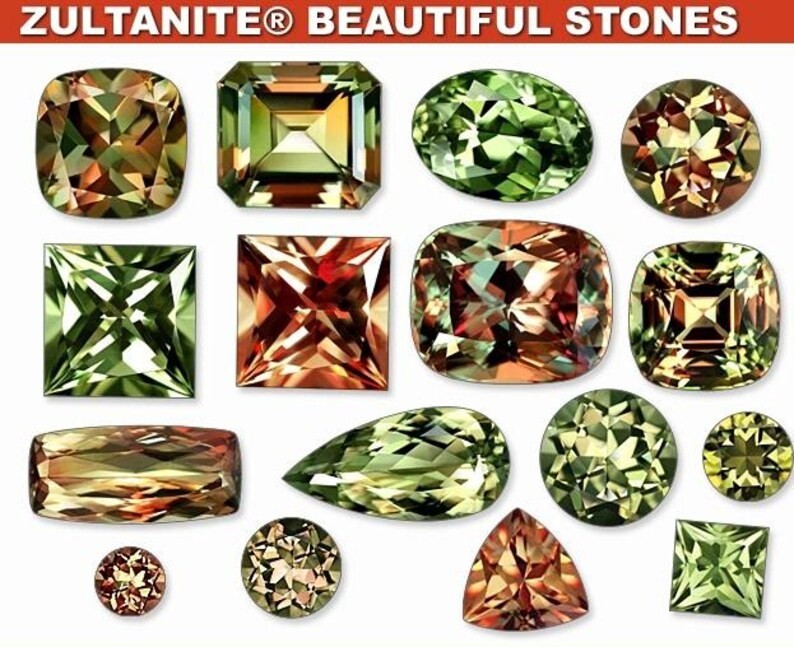 Color Change Zultanite Gemstone Pear Shape Diaspore, Fantasy Cut Collector Stone