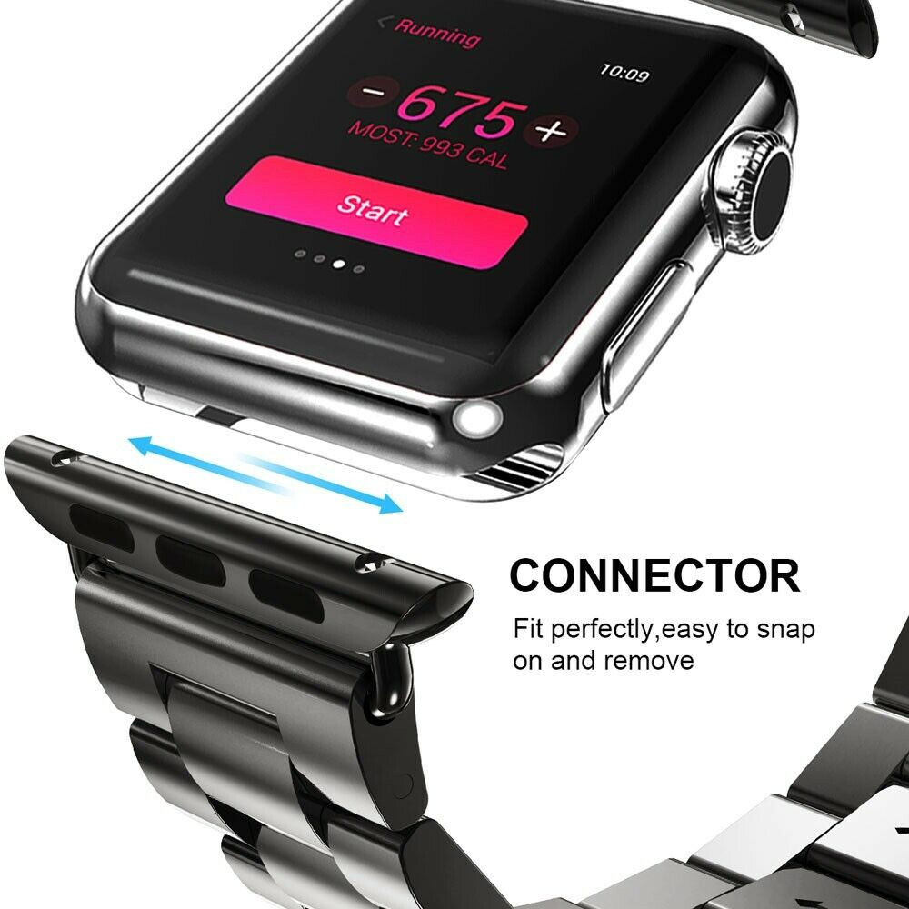 Stainless Steel Band + Case for Apple Watch 11 10 9 8 7 6 5 iWatch 38-46mm Strap