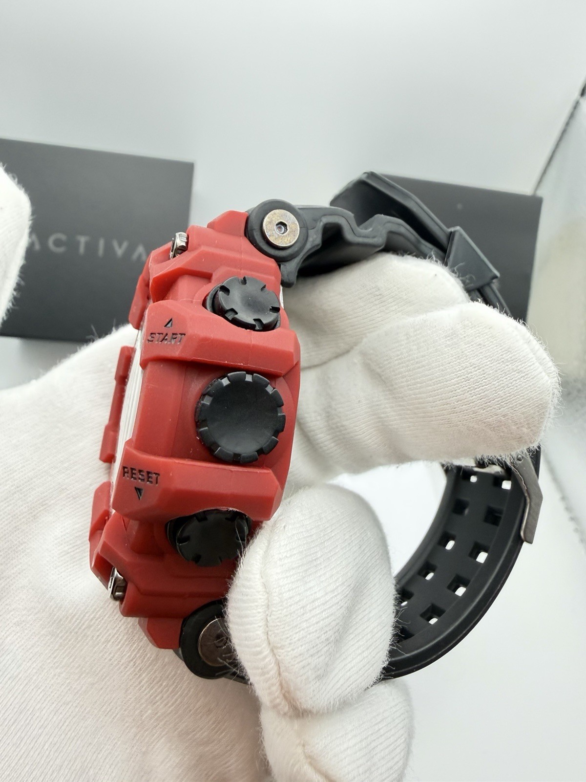 ACW1968-006 Activa Kadron x Invicta Digital Watch Men’s 53mm Black/Red