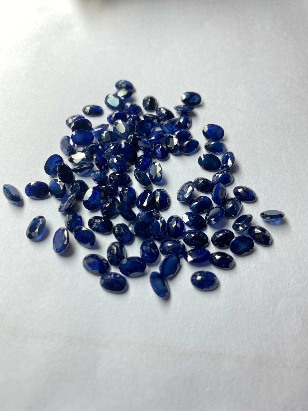 Blue Sapphire Oval Cut 7×5 MM Diffused Treatment 01 Pcs Lot Loose Gemstone