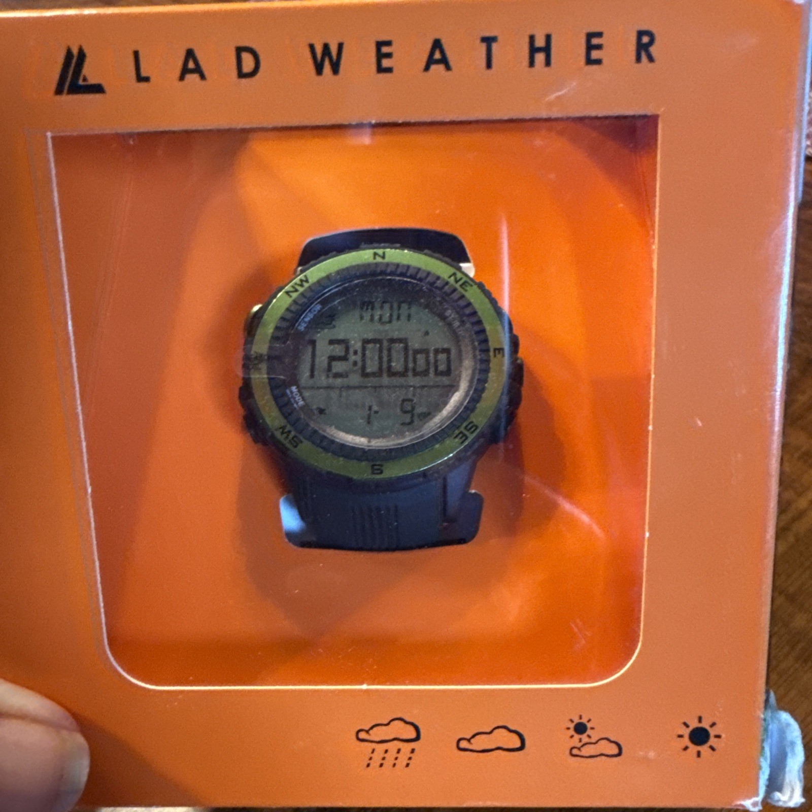 LAD WEATHER Outdoor Watch German Sensor Altimeter Barometer Forecast SEALED