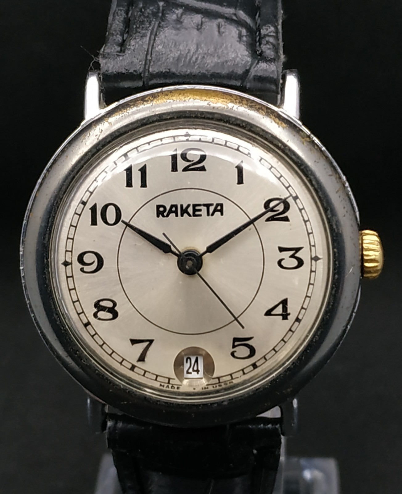 Men’s Dress Vintage USSR Watch Raketa Mechanical 2614.H Russian Retro Soviet ☭