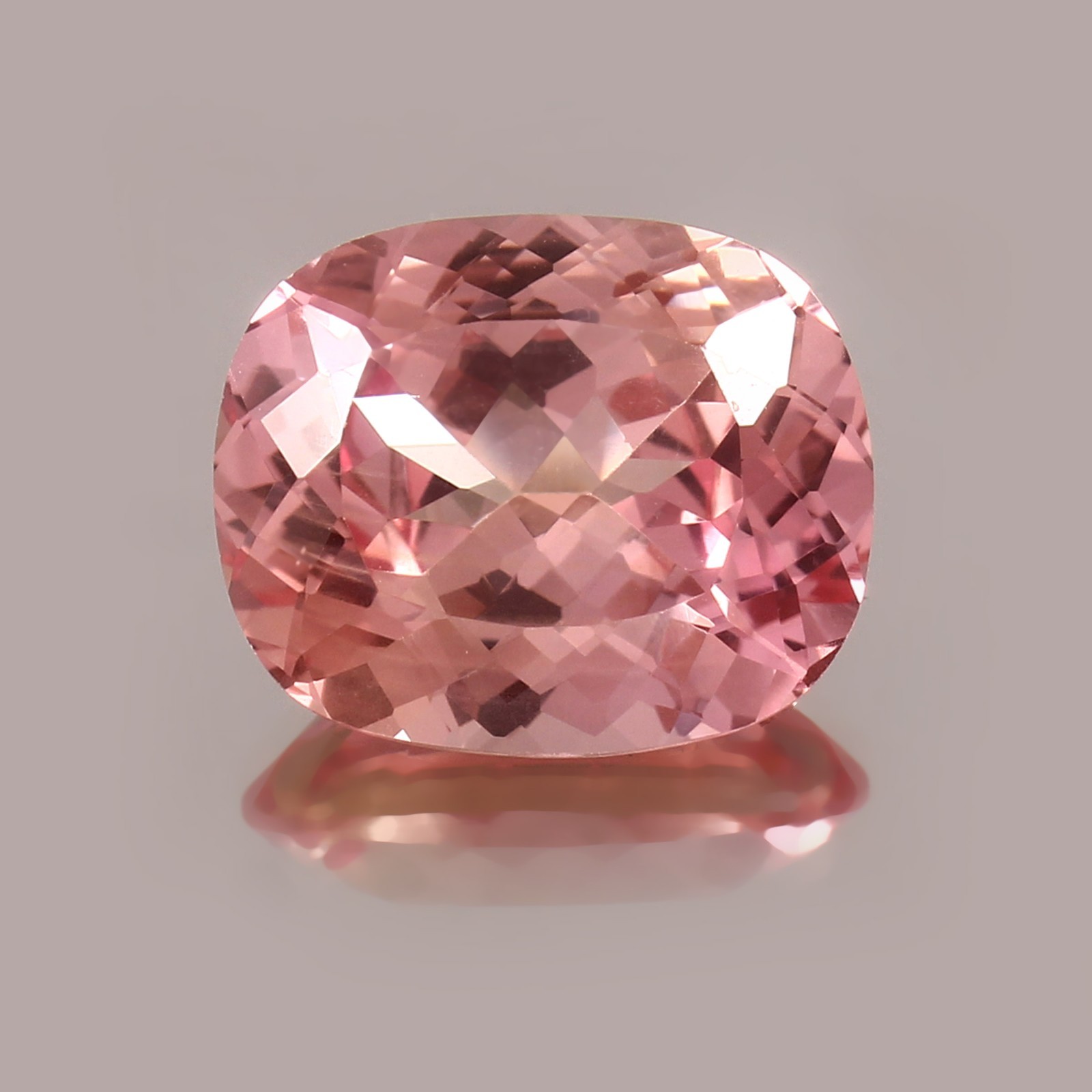 Natural Flawless Ceylon Padparadscha Sapphire Cushion Cut Loose Gemstone 15.25Ct